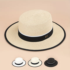 Classic Sunshade Straw Hat Outdoor Beach Seaside Hat Men Women