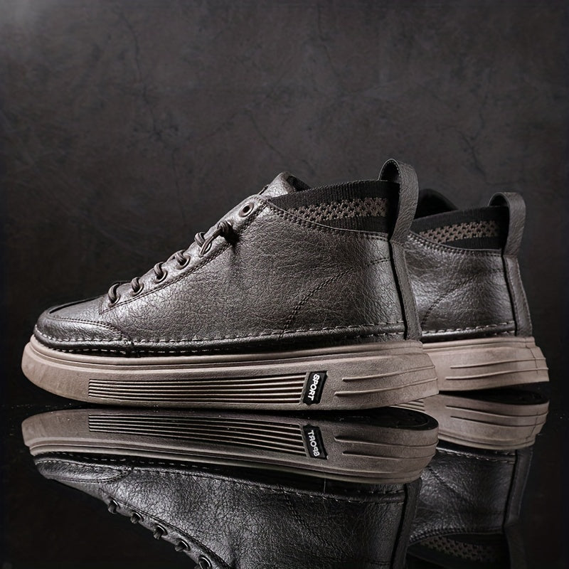 Men's Lace up Sneakers Breathable Walking Shoes