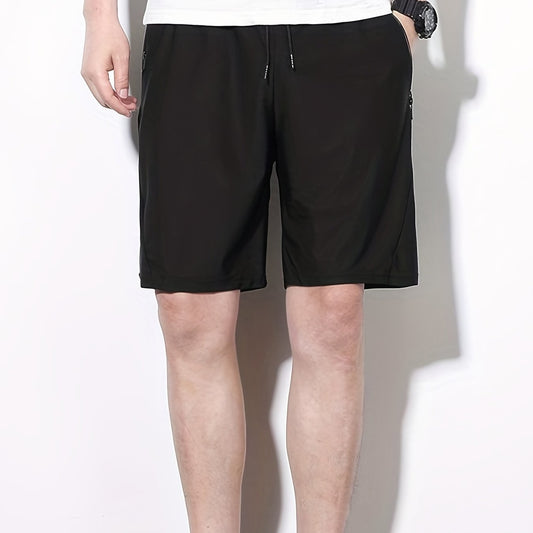 Men s Casual Loose Pocket Elastic Waist Drawstring Shorts