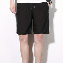 Men s Casual Loose Pocket Elastic Waist Drawstring Shorts