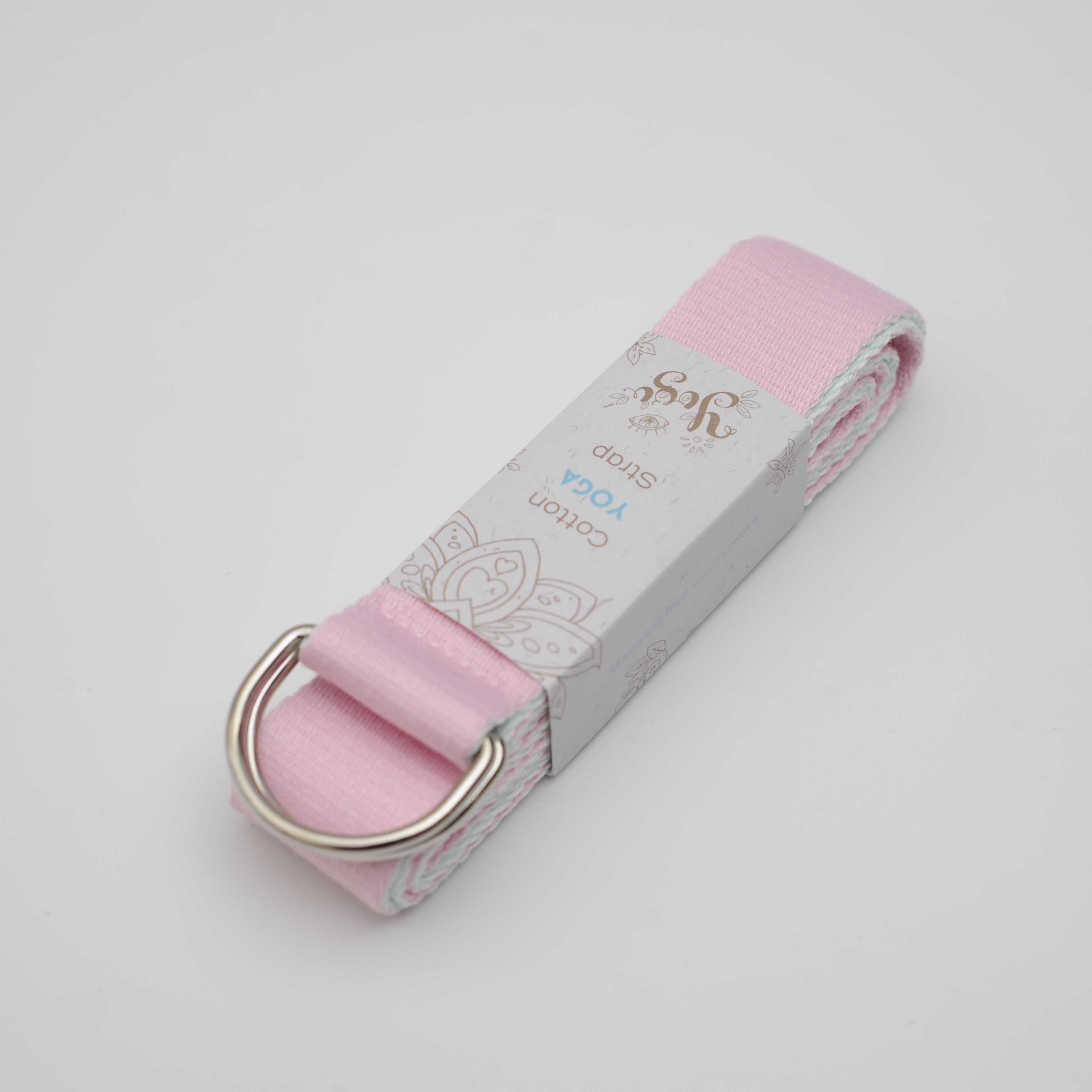 Yoga Strap for Beginners Breathable Non Slip Durable with D Ring Belt