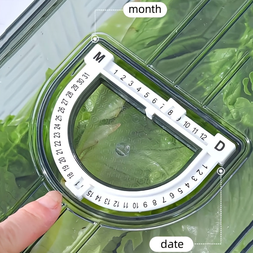 1pc Transparent PET Timing Refrigerator Fresh keeping Box