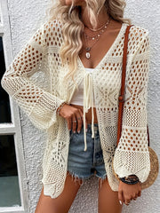 Embroidered Cardigan Beach Wear Crochet Cardigan Women's Clothing