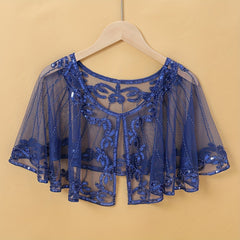 Thin Lace Shawl Striped Short Shawl Wraps Party Evening Dresses Decorative Shawl