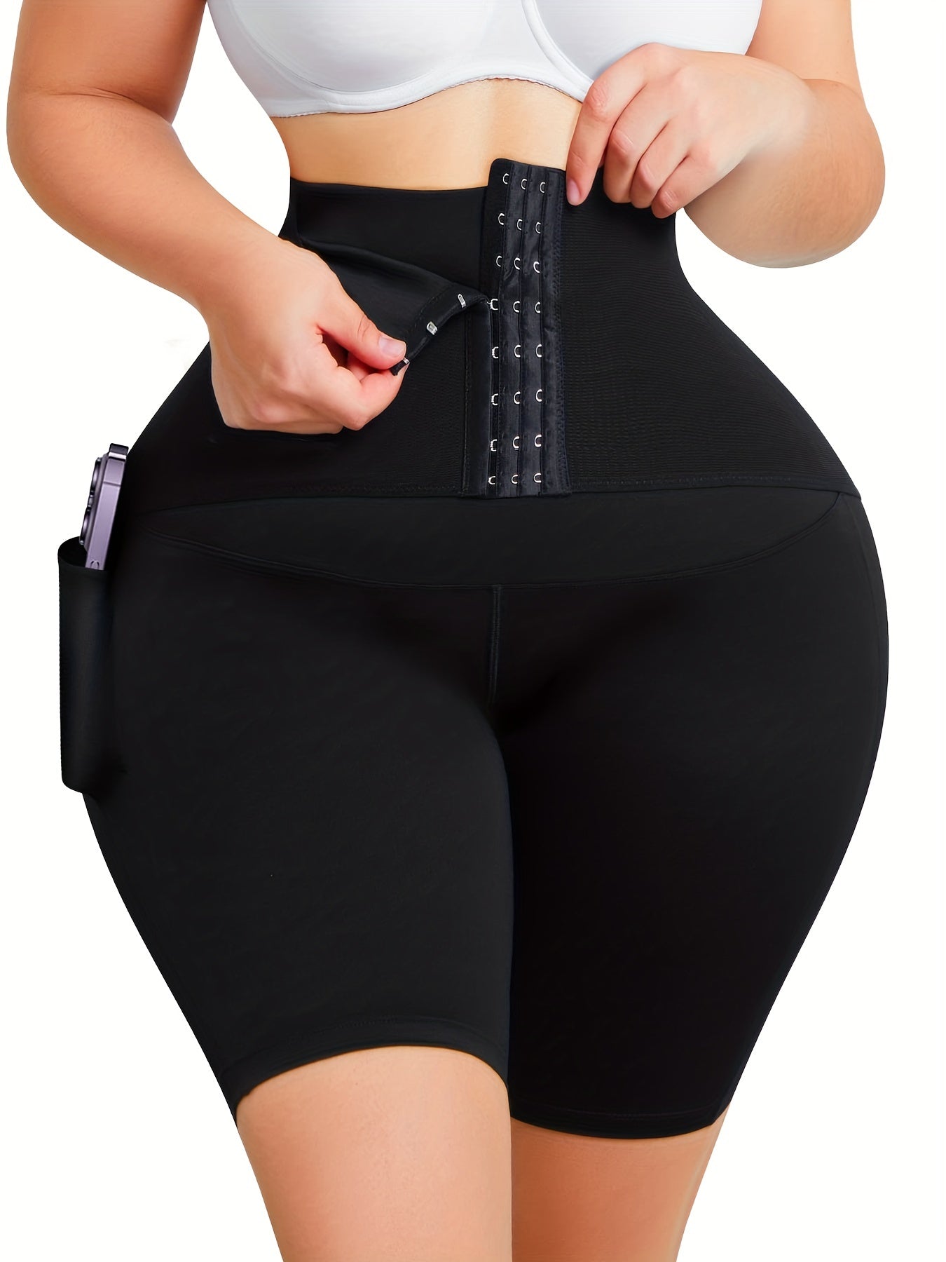 Women's Compression Shorts with Pockets & Butt Lifting