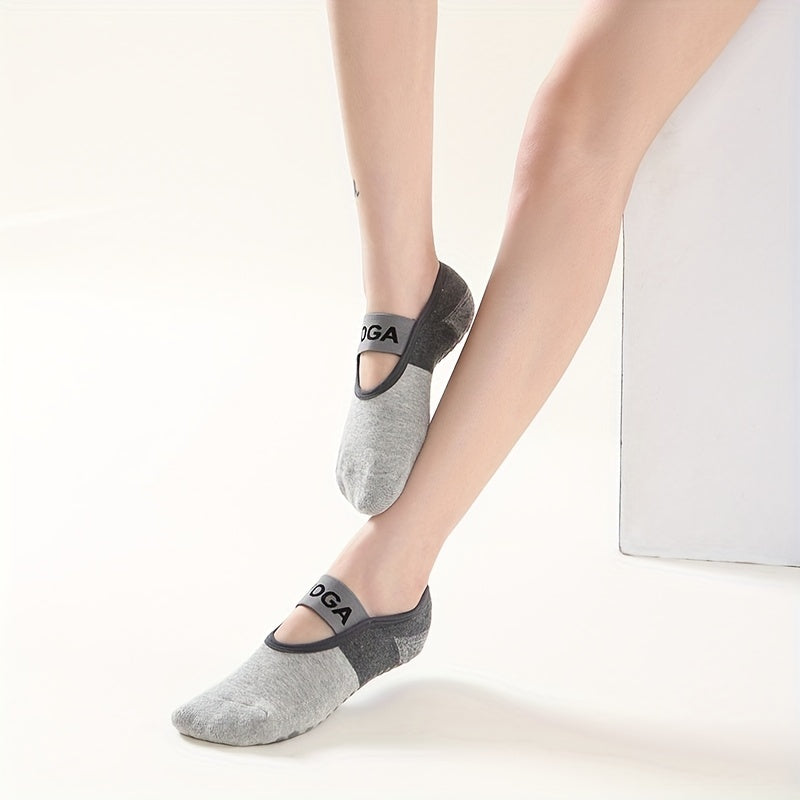 Women's Anti-slip Yoga Socks, Breathable Casual Sports Socks