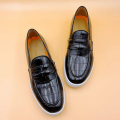 Men's Rock Pattern Slip On Loafers