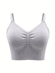 Comfortable Full Coverage Bra with Breathable Stretch Fabric