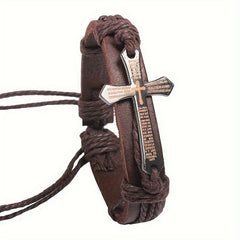 Men's Bracelet Cross Metal Punk Style Bracelet