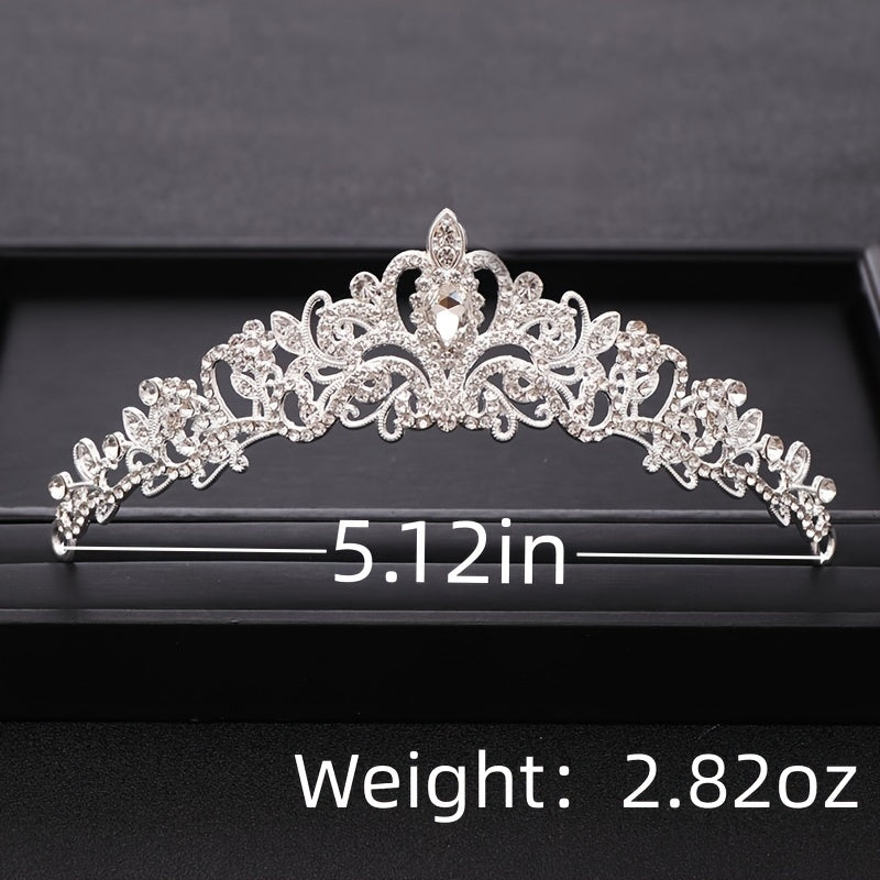 Bridal Tiara Rhinestone Crown Hair Jewelry for Wedding