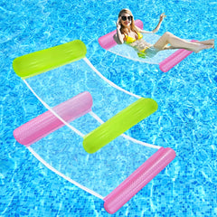 1pc Inflatable Solid Hammock with Two Tubes for Water Swimming Pool