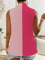 Casual Open Front Block Vest for Women