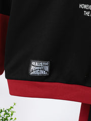 Boy's 2pcs Hoodie & Sweatpants Set Letter Print Long Sleeve Top