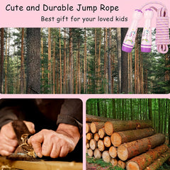 Adjustable Cotton Braided Skipping Rope for Fitness Workout Exercise