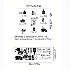 Removable Decorative Kitchen Arrangement Sticker