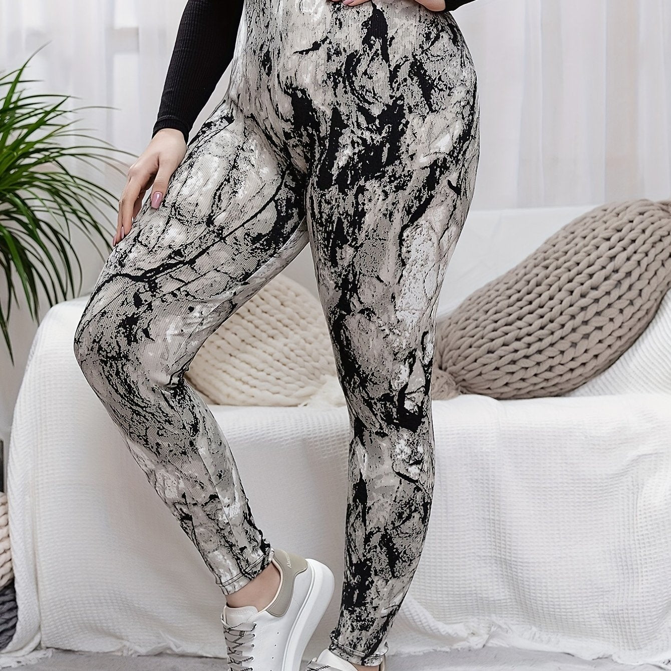 Tie Dye High Rise Stretch Leggings