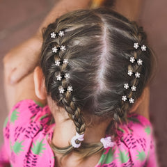 12pcs Rhinestone Hair Claw Clips Mini Crystal Hair Clips For Little Girls