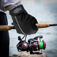 Winter Fishing Gloves Fleece Lining Windproof Waterproof Touchscreen 3 Cut Finge