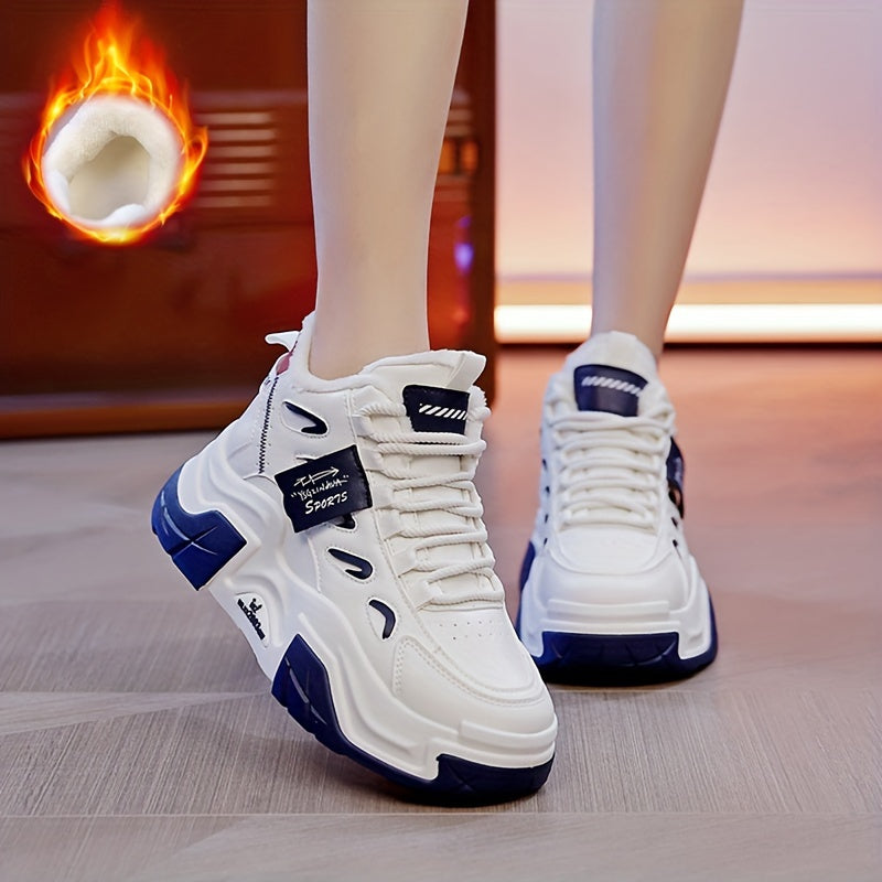 Women's Chunky Sneakers Warm Sport Shoes