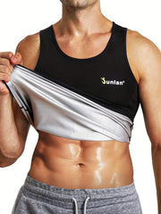 Sauna Ready Men's Sleeveless Tank Top for Waist Training & Gym