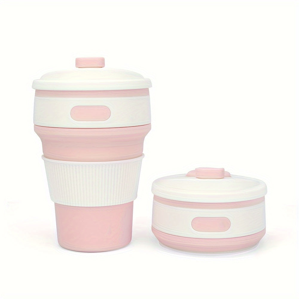 350ml Silicone Foldable Water Cup Outdoor Portable Collapsible Bottle