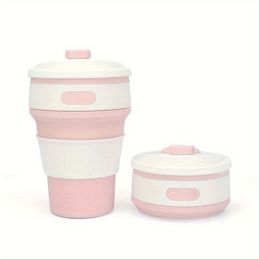 350ml Silicone Foldable Water Cup Outdoor Portable Collapsible Bottle