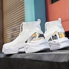 Men's Lightweight Slip On Casual Shoes Breathable Shock Absorbing Sock Shoes