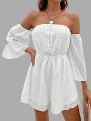 Casual Vacation Split Sleeve Romper Jumpsuit Women's Clothing