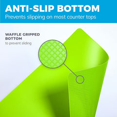 6pcs Thick Flexible Cutting Mat w/ Colored Food Icons