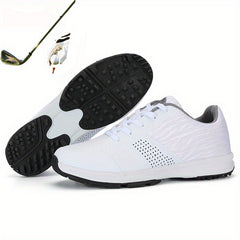 Men's Golf Sneakers Non Slip Comfy Breathable Shoes
