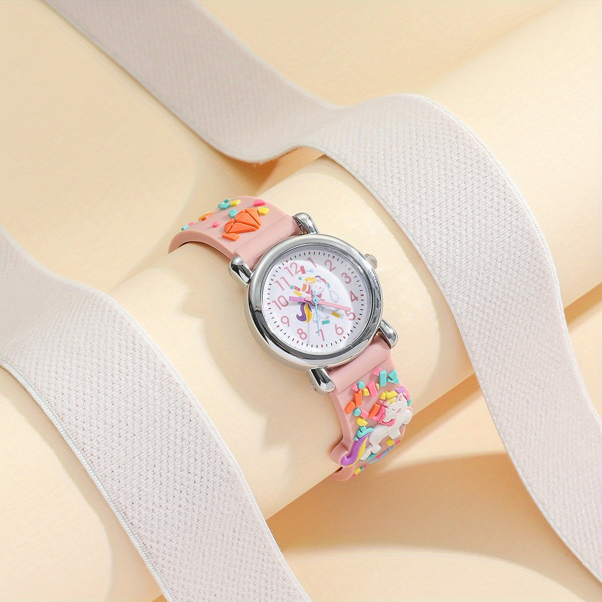 Rainbow Pony Kids Watch with Plastic Strap