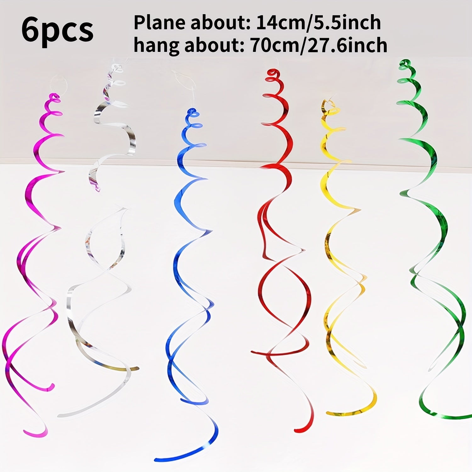 6pcs Hanging Streamers Sequin String Birthday Home Decor