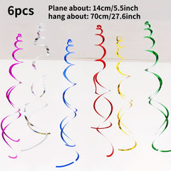 6pcs Hanging Streamers Sequin String Birthday Home Decor