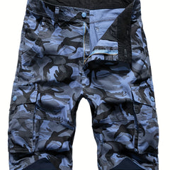 Men's Camo Cargo Shorts With Pockets Street Wear