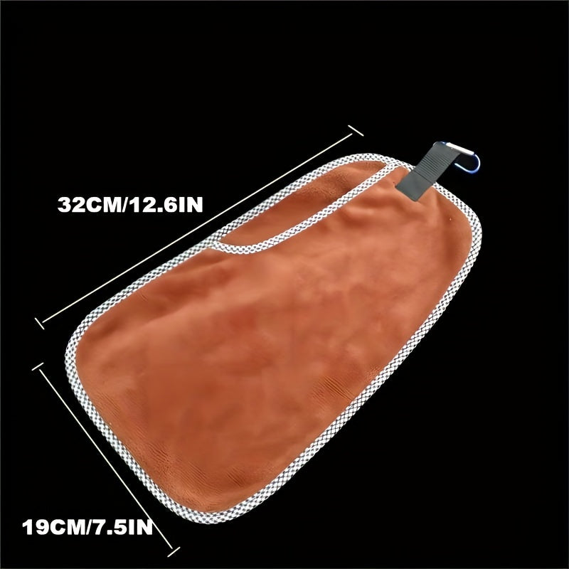 Portable Double Layer Fishing Towel Quick Dry Towel Snap Closure