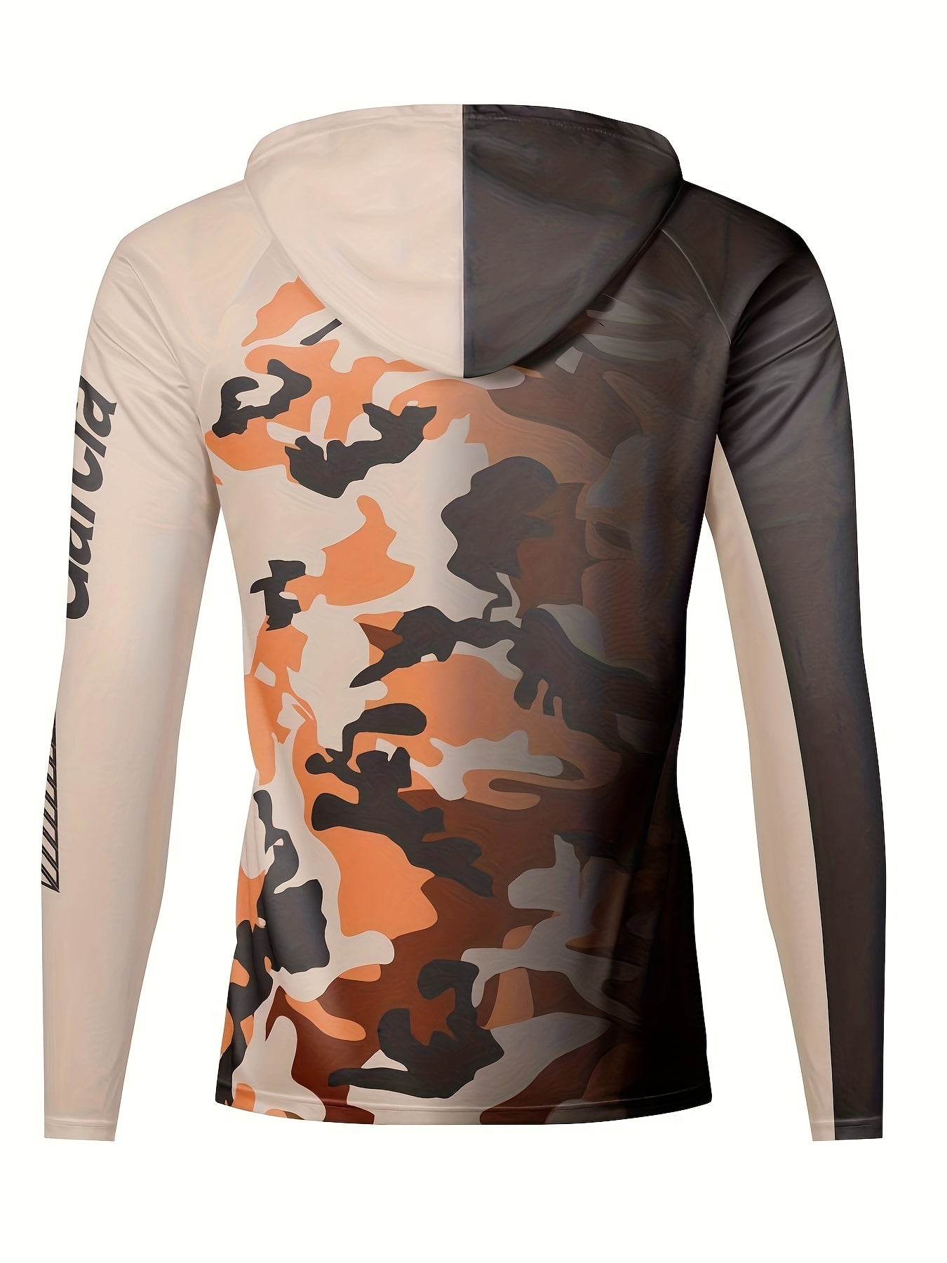 Men's Camo UPF 50 Sun Protection Hoodie Long Sleeve Quick Dry Top