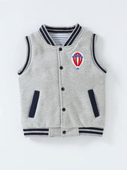 Baby Boys Hot Air Balloon Embroidered Vest for Autumn