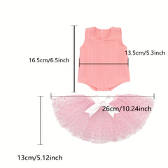 Pink Dress & Accessories for 12-15 Inch Dolls