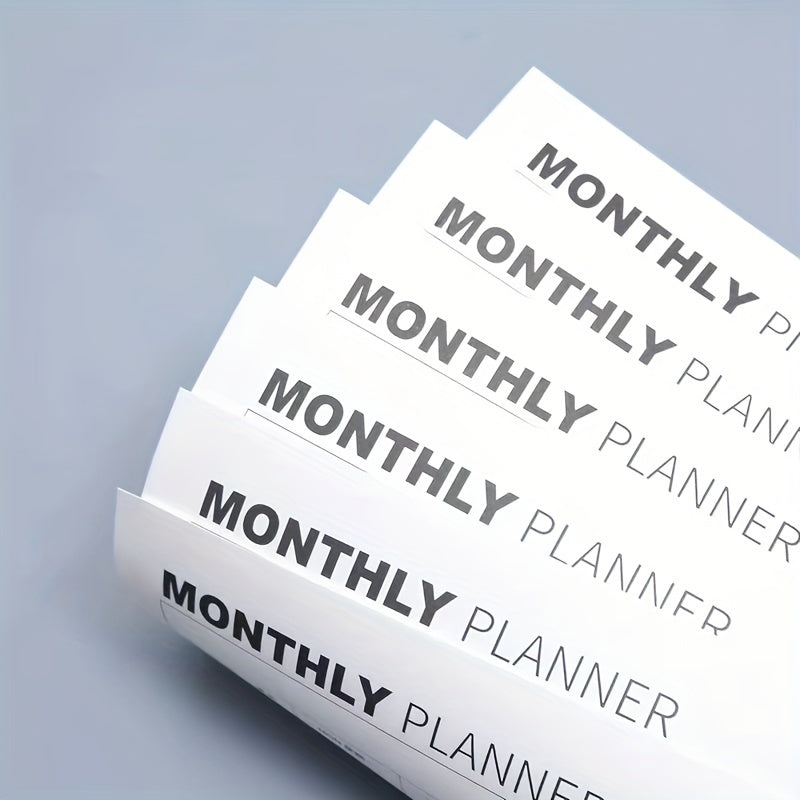 1pc Monthly Desk Calendar - Work Time Schedule Plan Record Memo