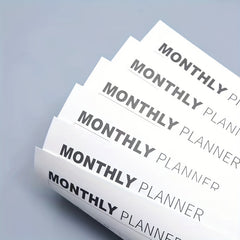 1pc Monthly Desk Calendar - Work Time Schedule Plan Record Memo
