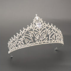 Zircon Bridal Crown Crystal Headband Wedding Headdress