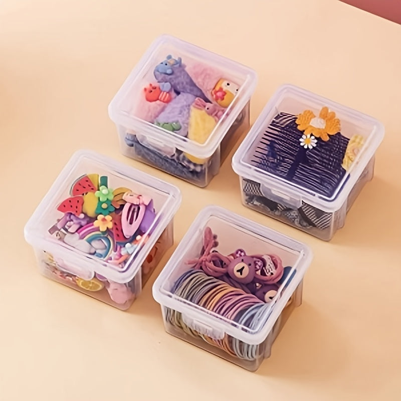 Waterproof Transparent Plastic Pencil Box Flip Top Organizer