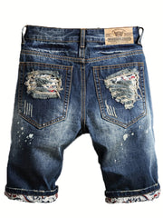 Men's Ripped Jeans Casual Royal Shorts
