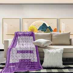 Digital Printed Flannel Blanket Soft Lightweight Warm for Sofa Bed Office Nap