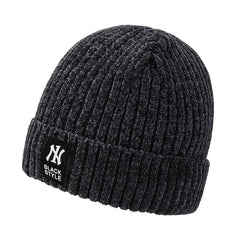 Men's Plush Knitted Hat Snow Nile Wool Line Ear Protection Youth Cold Proof
