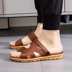 Men's Letter Print Sandals Lightweight Anti-skid Outdoor Beach Holiday Party
