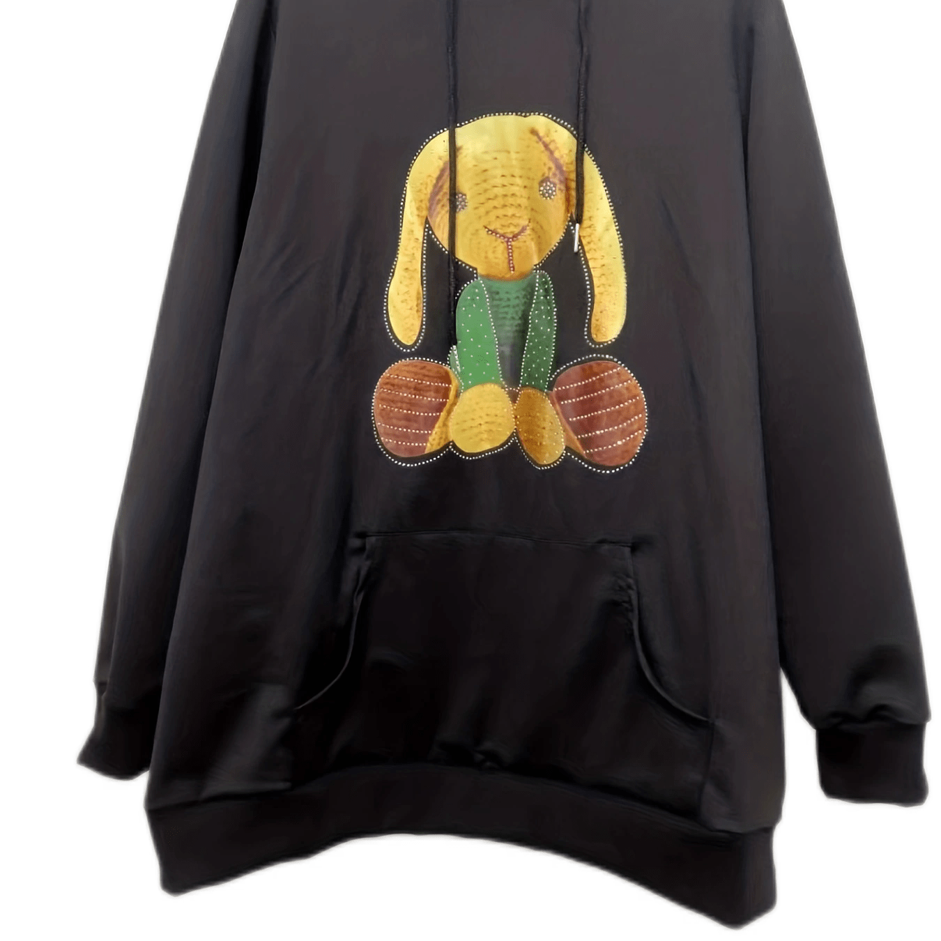 Cartoon Print Stretch Hoodie