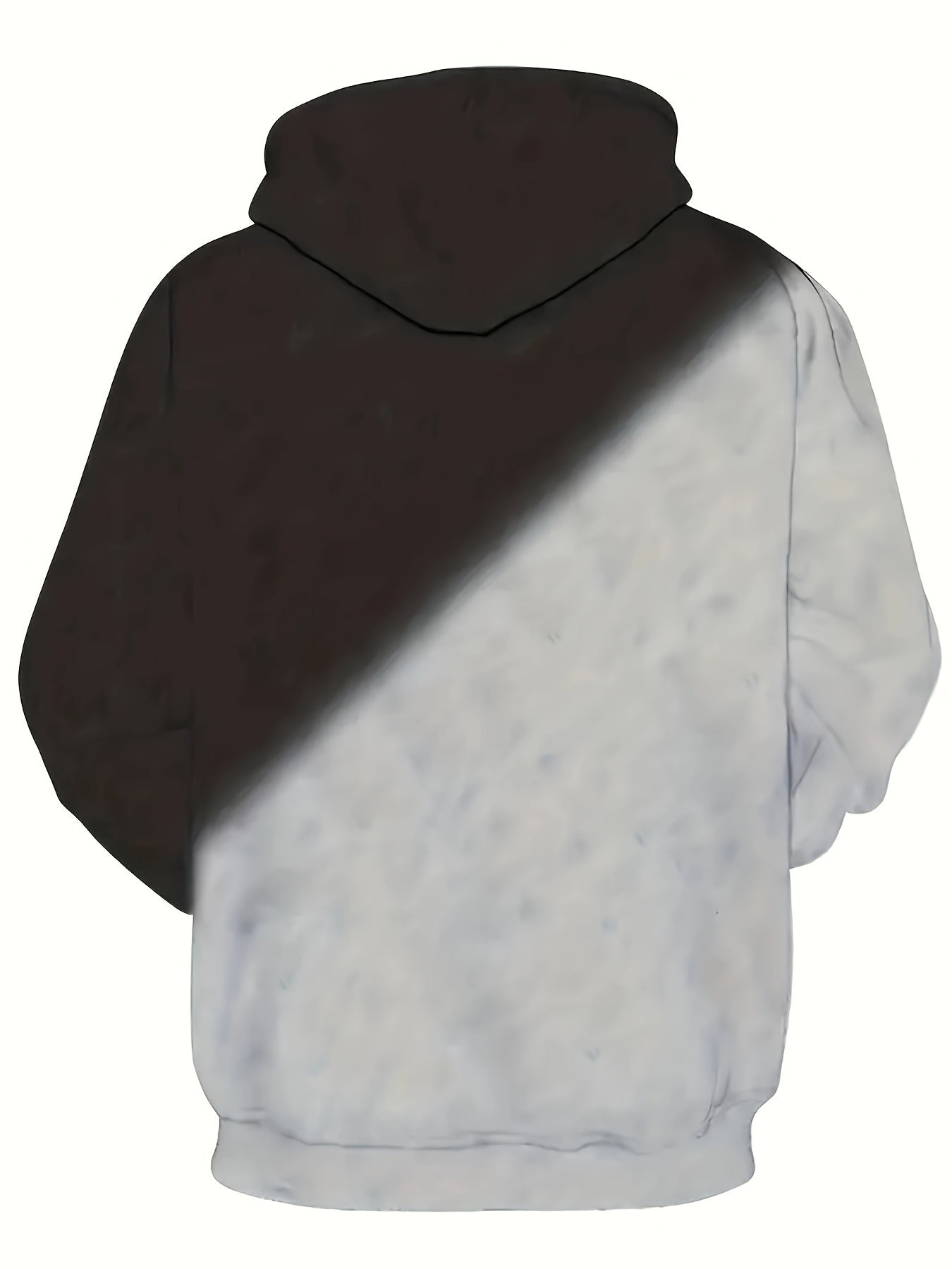 Men's Cat Print Hoodie Pullover Sweatshirt with Kangaroo Pocket