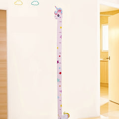 Cartoon Animal Print Height Chart Wall Decal PVC Growth Measuring Stick