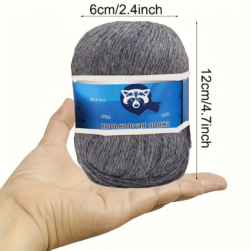 70g Medium Thick Mink Yarn for Knitting Crocheting Sweater and Scarf